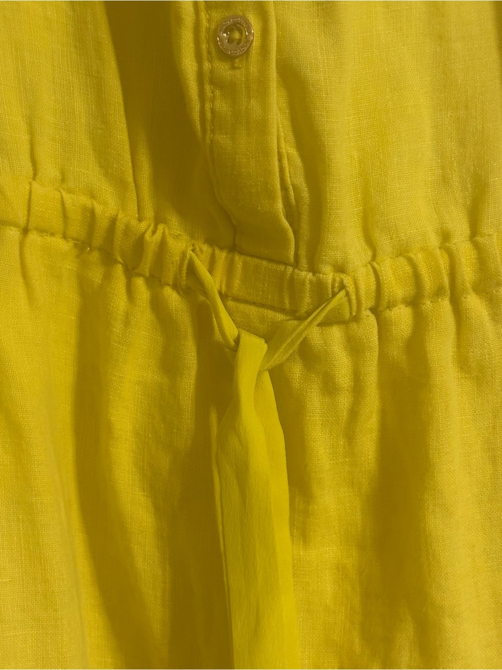 Juicy Couture Yellow Spaghetti-Strap Drawstring Mini Dress - Picture 6 of 9